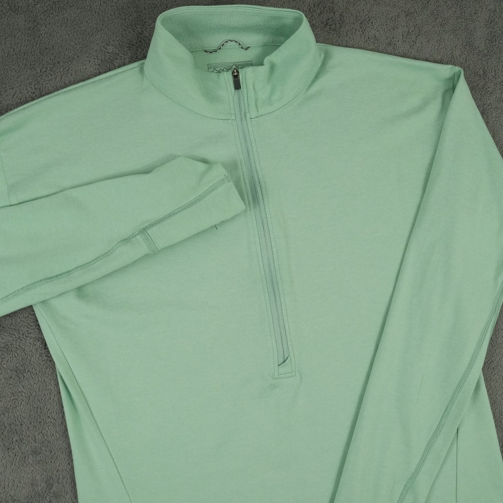 Patagonia 1/4 Zip Pullover Women Size S Green Capilene Cool Daily 23650